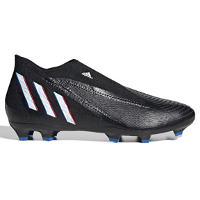 adidas Predator Edge.3 Laceless LL FG Soccer Shoes (Black/White)