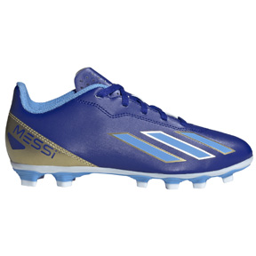 adidas Youth  Messi X Crazyfast Club FG (Blue/White/Gold)
