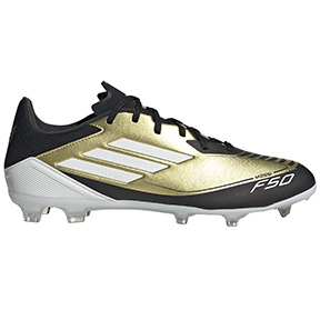 adidas  Messi   F50 League FG Soccer Shoes (Gold/White)