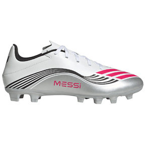 adidas  Messi  F50 Club FG Soccer Shoes (White/Lucid Red)