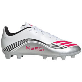adidas Youth  Messi   F50 Club FG Shoes (White/Lucid Red)