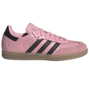adidas Youth  Messi Samba Indoor Soccer Shoes (Pink/Black)