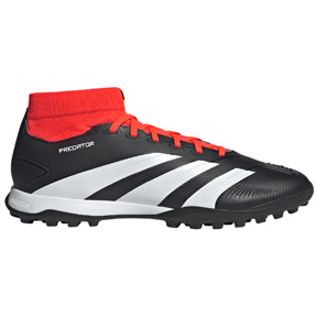 adidas  Predator 24 League Hi Turf Soccer Shoes (Black/White/Red)