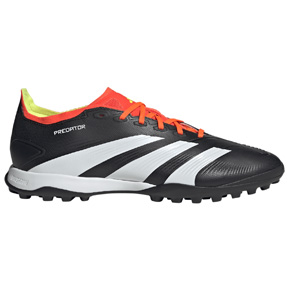 adidas  Predator 24 League Turf Soccer Shoes (Black/White/Red)