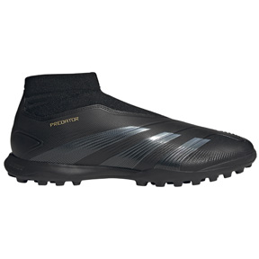 adidas  Predator 24 League Hi Laceless LL Turf (Black/Gold Metallic)