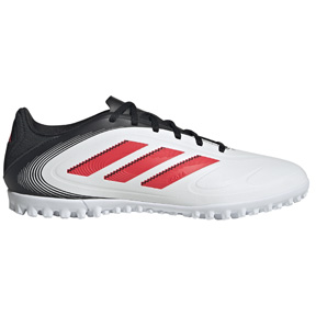 adidas  Copa Pure 3 Club Turf Soccer Shoes (White/Red/Black)