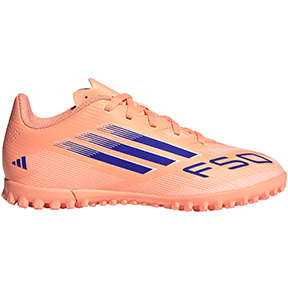 adidas Youth  F50 Club Turf Soccer Shoes (Orange/Blue)