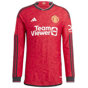 adidas Manchester United Long Sleeve Soccer Jersey (Home 23/24)