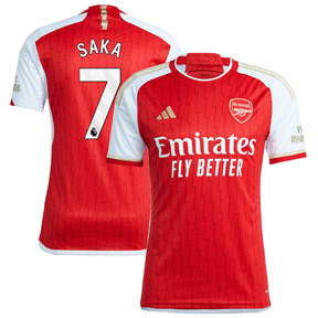 adidas Arsenal Saka #7 Soccer Jersey (Home 23/24)