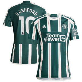 adidas Youth Manchester United Rashford #10 Jersey (Away 23/24)