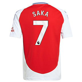 adidas Youth Arsenal Saka #7 Soccer Jersey (Home 24/25)