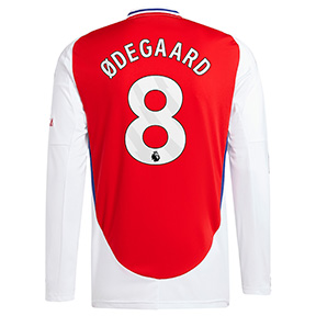 adidas Arsenal Odegaard #8 Long Sleeve Soccer Jersey (Home 24/25)