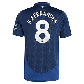 adidas Youth Manchester United Fernandes #8 Jersey (Away 24/25)