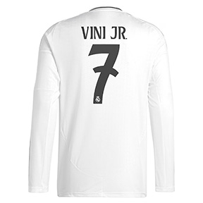 adidas Real Madrid Vini Jr.  #7 Long Sleeve Jersey (Home 24/25)