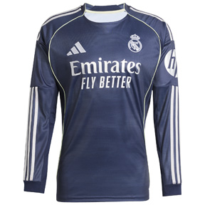 adidas  Real Madrid  Long Sleeve Soccer Jersey (Away 25/26)