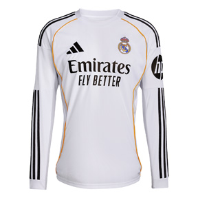 adidas  Real Madrid  Long Sleeve Soccer Jersey (Home 25/26)