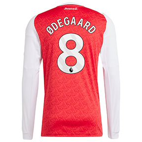 adidas  Arsenal Odegaard #8  Long Sleeve Soccer Jersey (Home 25/26)
