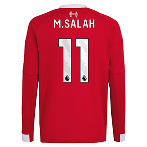 adidas  Liverpool Salah #11  Long Sleeve Soccer Jersey (Home 25/26)