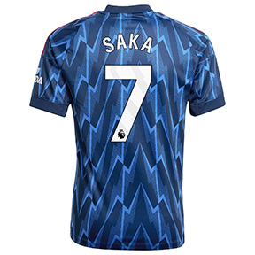 adidas Youth  Arsenal Saka #7 Soccer Jersey (Away 25/26)