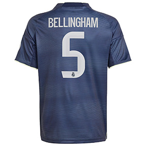 adidas Youth  Real Madrid Bellingham #5  Soccer Jersey (Away 25/26)