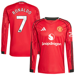 adidas  Manchester United Ronaldo #7 LS Jersey (Home 25/26)
