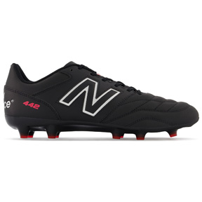 New Balance  442 v2 Team Wide Width FG Shoes (Black/White)