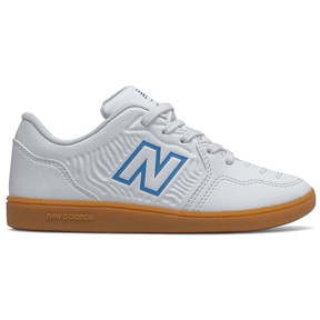 New Balance Youth Audazo V5+ Control Wide Indoor Shoes (White)