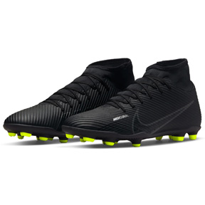 Nike Mercurial Superfly 9 Club FG Soccer Shoes (Black/White/Volt)