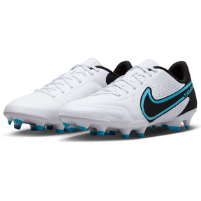Nike Youth Tiempo Legend 9 Club FG Shoes (White/Pink/Blue)