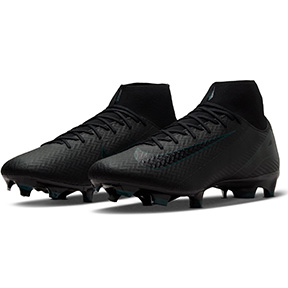 Nike    Zoom  Mercurial Superfly 10 Academy FG (Black/Deep Jungle)