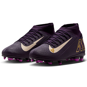 Nike Youth   Mbappe Mercurial Superfly 10 Club FG (Purple/Ivory)