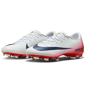 Nike   Zoom Mercurial Vapor 16  Academy LV8 FG (White/Red)