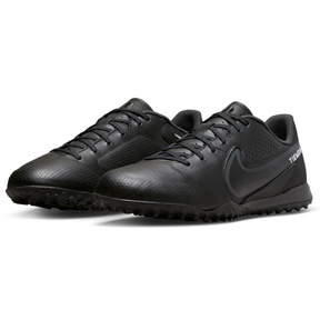 Nike Tiempo Legend 9 Academy Turf Soccer Shoes (Black/White)