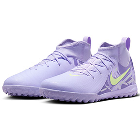 Nike Youth  Phantom Luna 2 Academy Turf Shoes (Purple/Volt)