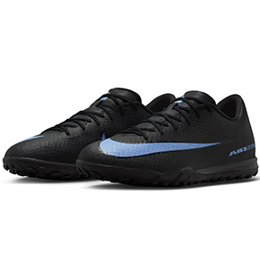 Nike   Zoom Mercurial Vapor  16 Academy Turf Shoes (Black/Ice Blue)