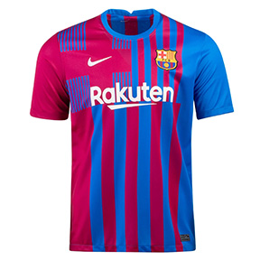 Nike Youth Barcelona Soccer Jersey (Home 21/22)