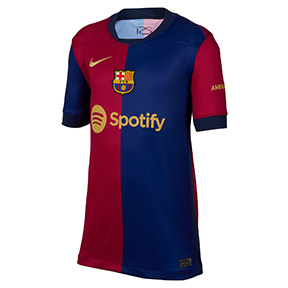 Nike Youth Barcelona Soccer Jersey (Home 24/25)
