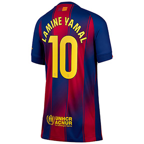 Nike Youth  Barcelona  Lamine Yamal #10  Soccer Jersey (Home 25/26)