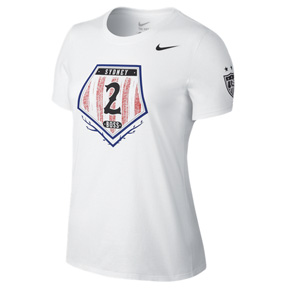 Nike Womens USA USWNT Leroux #2 Soccer Tee (White)
