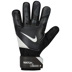 Nike Youth GK Match Goalie Gloves (Black/Dark Grey/White)
