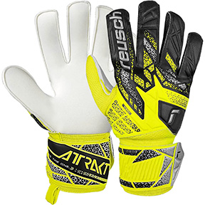 Reusch  Attrakt Solid Finger Support Goalie Gloves (Yellow/Black)