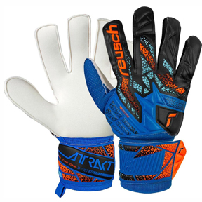 Reusch  Attrakt Starter Solid Soccer Goalie Gloves (Blue/Orange)