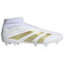 adidas  Predator 24 League Hi Laceless LL FG (White/Gold Metallic)