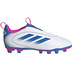 adidas Youth Goletto IX Laceless FG Shoes (White/Blue/Pink)