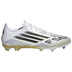 adidas  F50 League FG Soccer Shoes (White/Black/Gold Metallic)