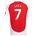 adidas Youth Arsenal Saka #7 Soccer Jersey (Home 24/25)