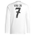 adidas Real Madrid Vini Jr.  #7 Long Sleeve Jersey (Home 24/25)