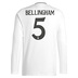 adidas Real Madrid Bellingham #5 Long Sleeve Jersey (Home 24/25)