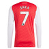 adidas Arsenal Saka #7 Long Sleeve Soccer Jersey (Home 25/26)