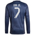 adidas Real Madrid Vini Jr. #7 Long Sleeve Soccer Jersey (Away 25/26)